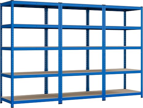 Racking Solutions Heavy Duty Garage Racking 3 Bay MEGA DEAL 200KG Per Shelf 1800mm H x 900mm W x 600mm D