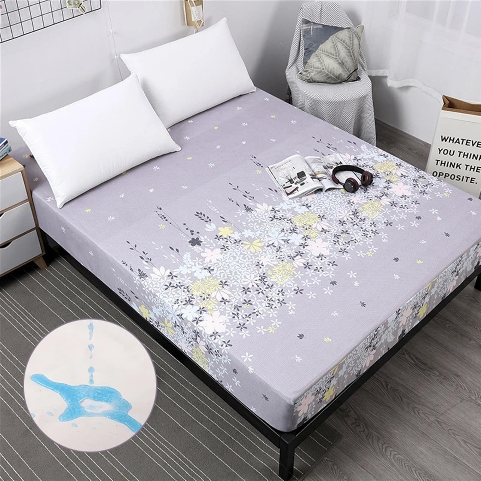 Protector Colchon Impermeable Classic Pattern Waterproof Mattress Protector
