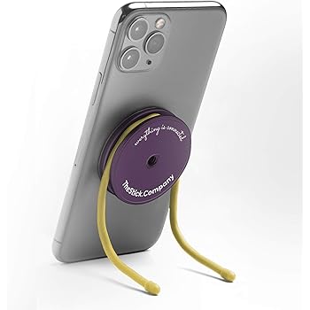 IMStick Multipurpose Magnetic Phone Mount - Revolutionary Phone Holder for Car, Bike and Home - Stable Magic Mount Phone Stand for Desk - Phone Grip with Wires - Stylish Design Bike Phone Mount