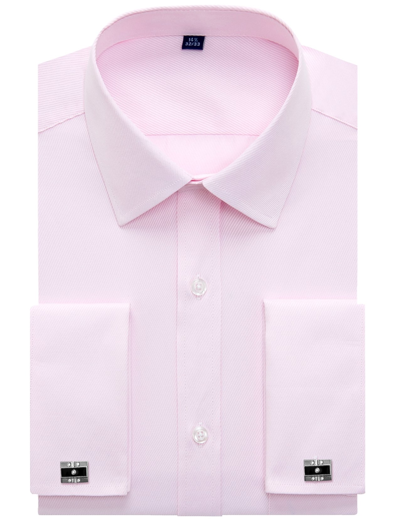 Alimens &amp; Gentle French Cuff Regular Fit Dress Shirts (Cufflink Included)