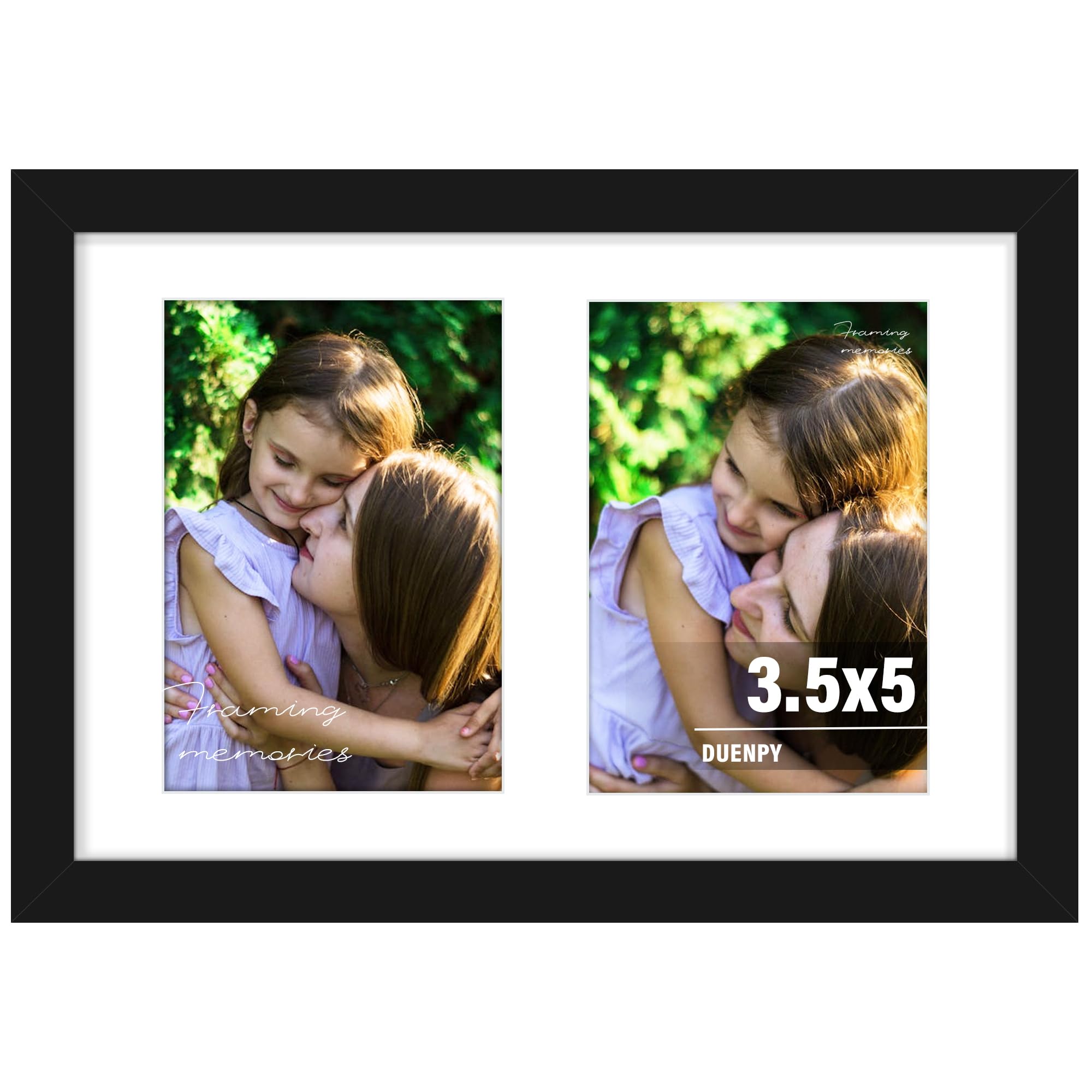 Lot 8 Cadres Photo Collage Noir Special Moments - Formats 3,5x5, 5x7, 8x10