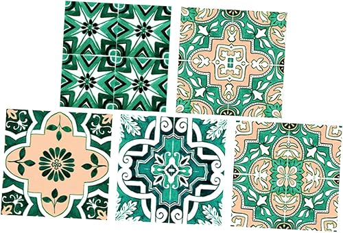 Angoily 20 Pcs Tile Floor Stickers Tile Stickers Tile Decals Household Decor Vinyl Flooring Removable Tile Sticker Home Supplies Tile Removable