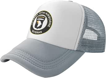 OYSTERBOY 101st Airborne Division Embroidered Baseball Cap - Military Trucker Dad Hat, Adjustable Snapback