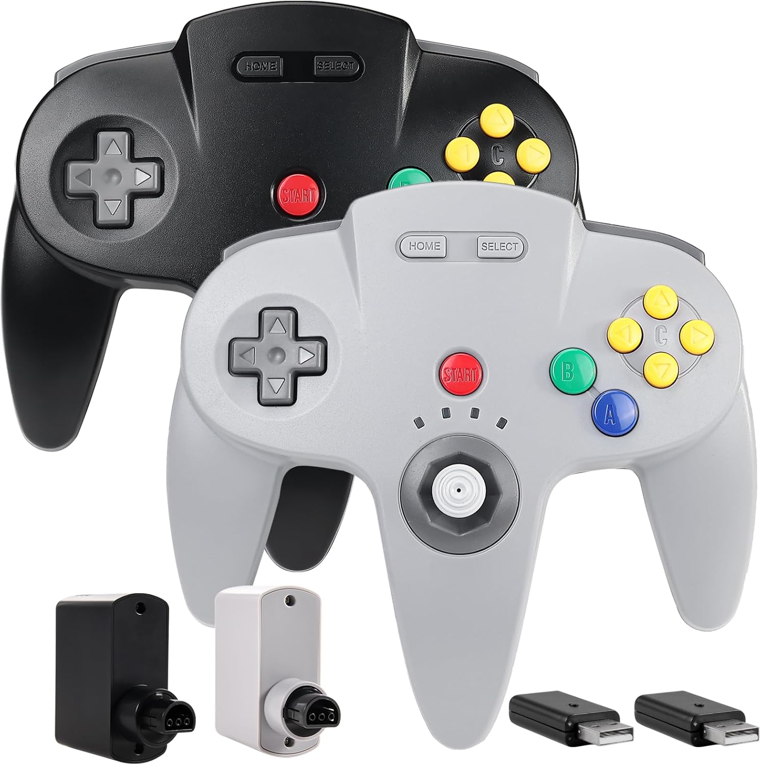 2.4 GHz Wireless N64 Switch Online Controller, USB Receiver & N64