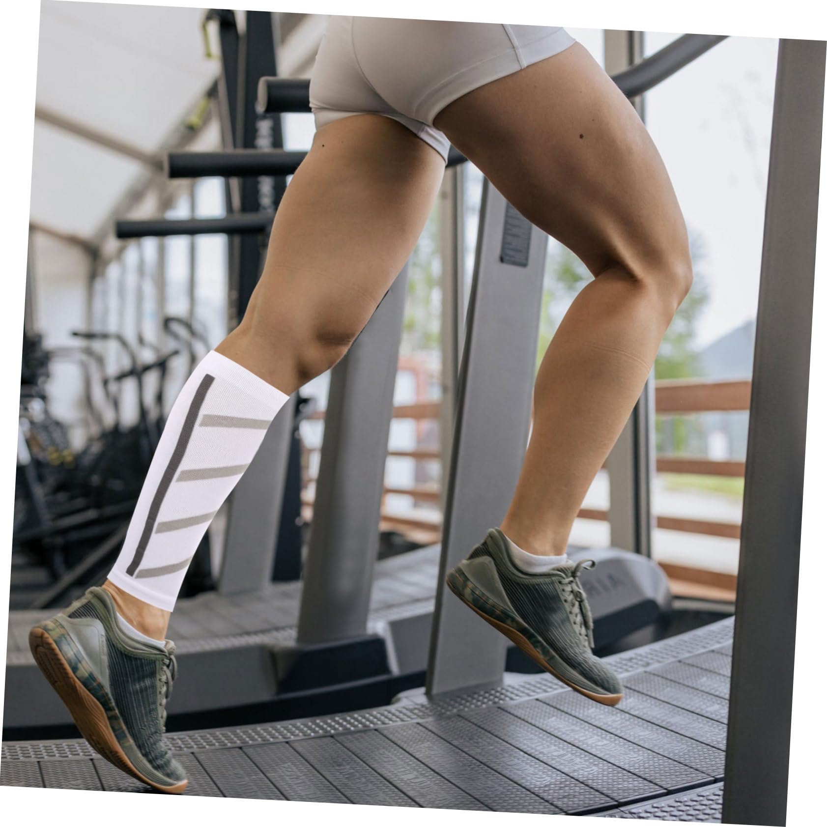 minkissy Calf Compression Sleeve Men Pair Elastic Calf Socks for Women Leg Protection Socks Comfortable Fit for Activities