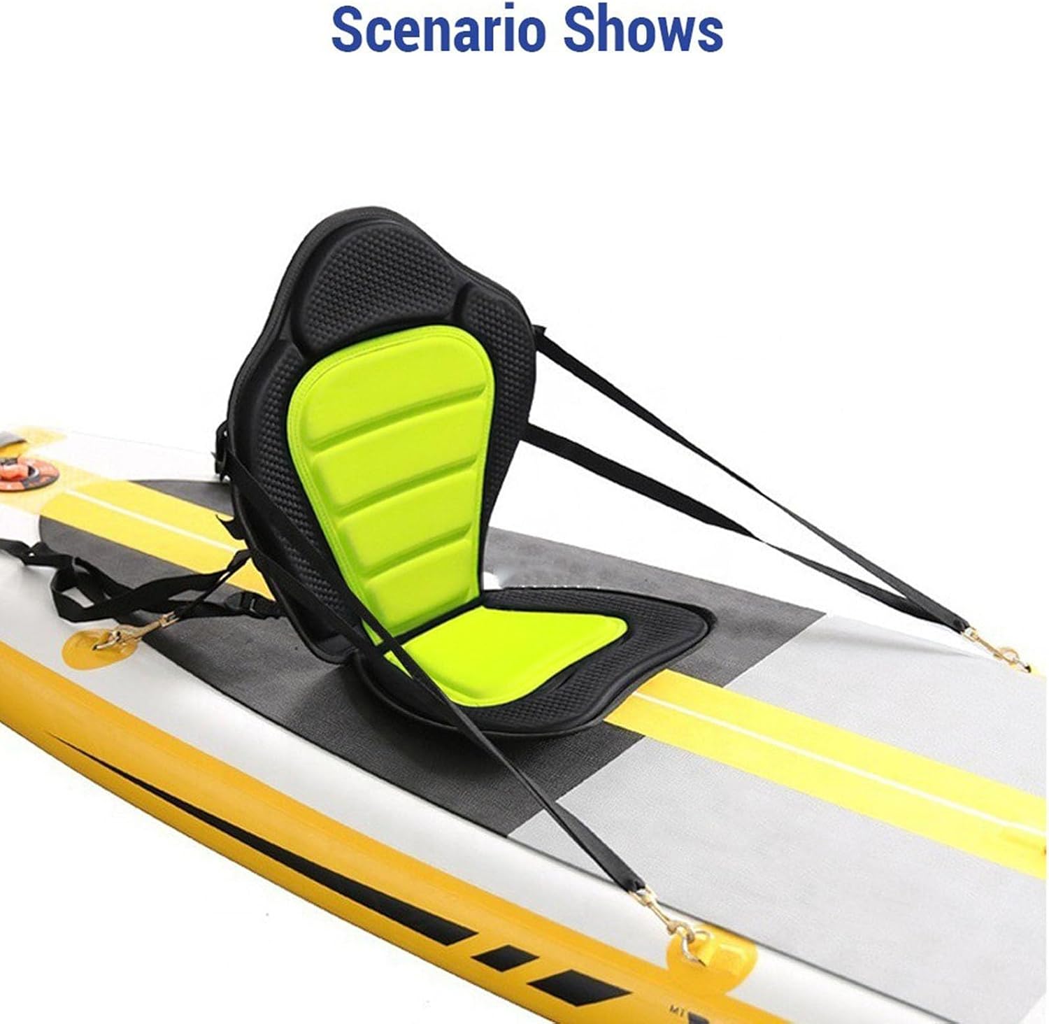 Kayak Seat Universal Paddle-Board Seat Foam Padding High Back Canoe Seat Kayak Rowboat Fishing Boat Accessory for Kayaks, Rowboats, Fishing Boats