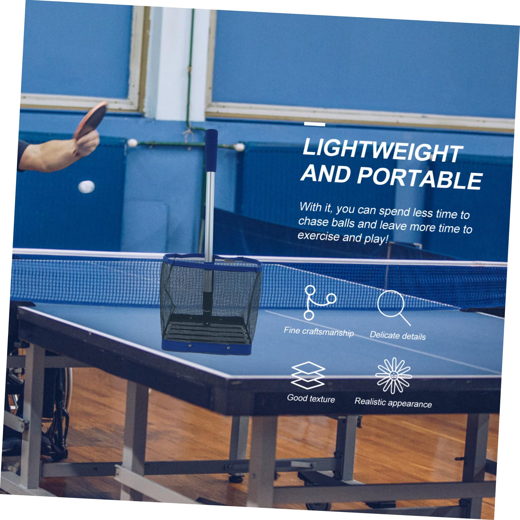 WOONEKY Raccoglitore con Manico Retrattile Pong Collector per -Pong Rapido Ed Efficiente