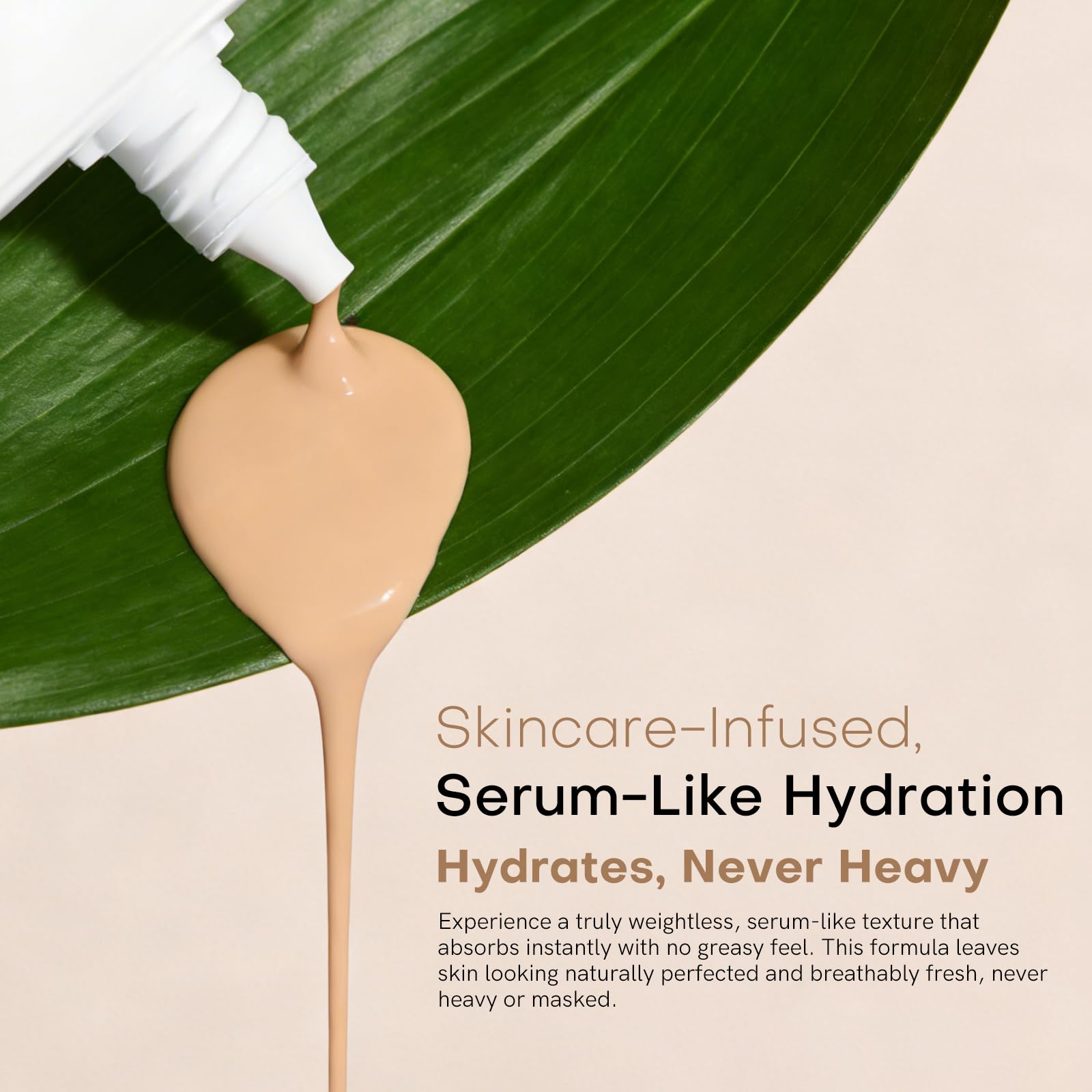 bayfree Glow Skin Tinted Moisturizer, Skin Tint Hydratante Teintée Légère Longue Tenue, Fini Transparent et Aérien, Alliant Maquillage et Soins de la Peau, Naturel et Modulable
