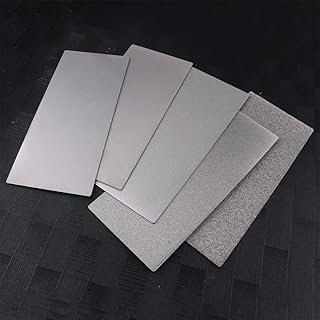 CBRIGHT 5 Pcs Diamond Sharpening Stone Whetstone Knife Sharpener Plate Coarse to Fine Honing Stone(80#,150#,400#,800#,1500#)