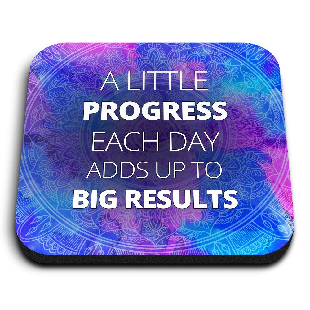 Destination Vinyl Ltd Multicolor 1 X Square Mdf Fridge Magnet - Positive Motivational Quote 14235