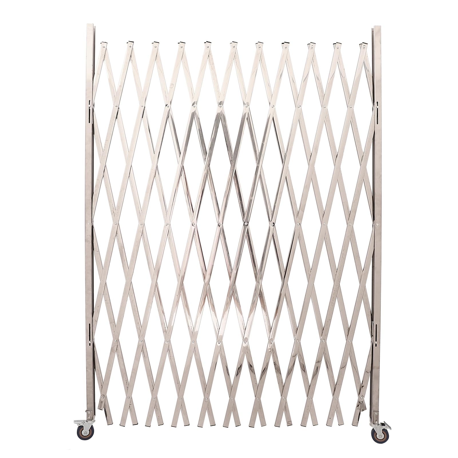 Barrière de sécurité rétractable sur roues pour délimiter les écoles et commerces 80x150cm