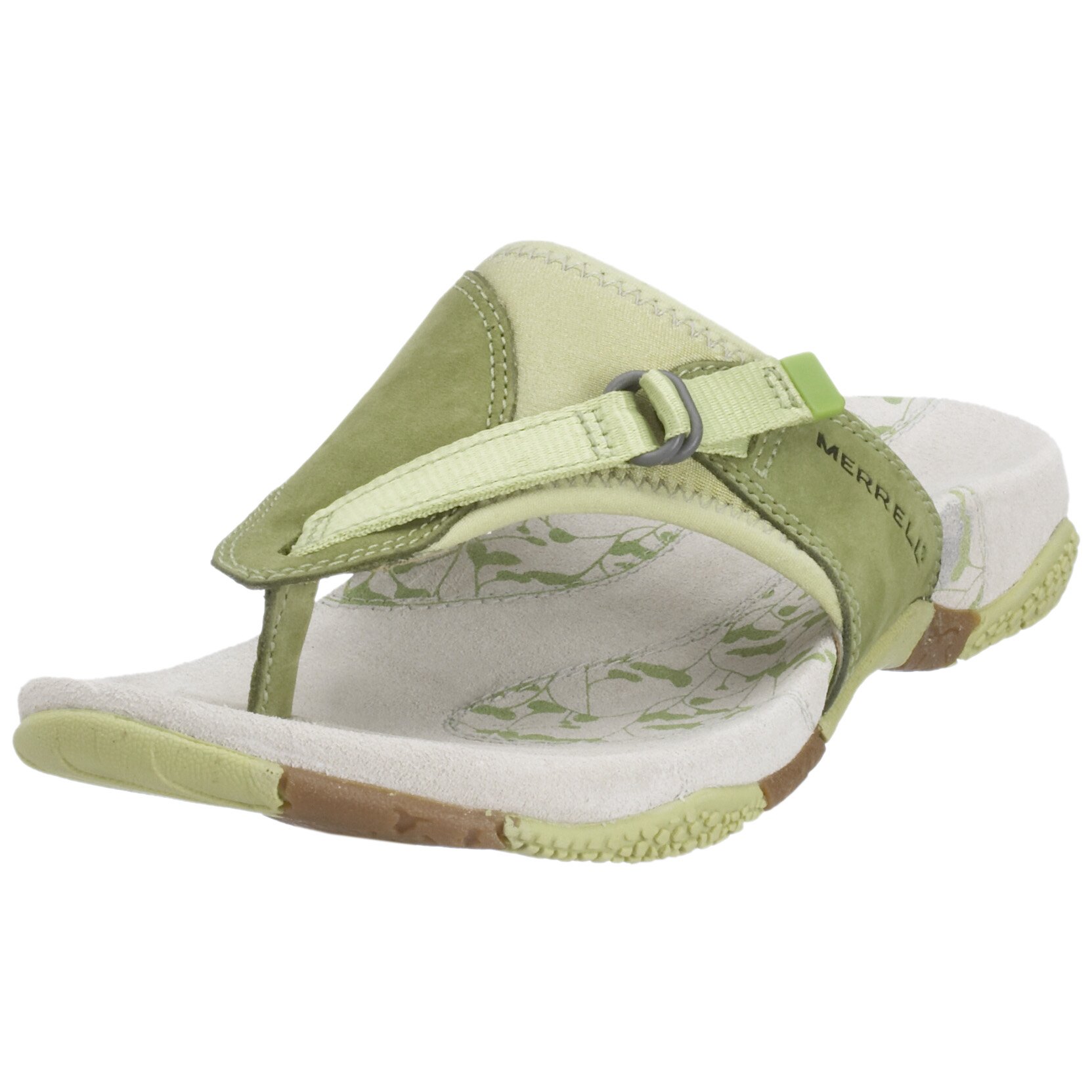 Merrell Sandalias de Cuero Nobuck para Mujer, Color Rojo, Talla 42