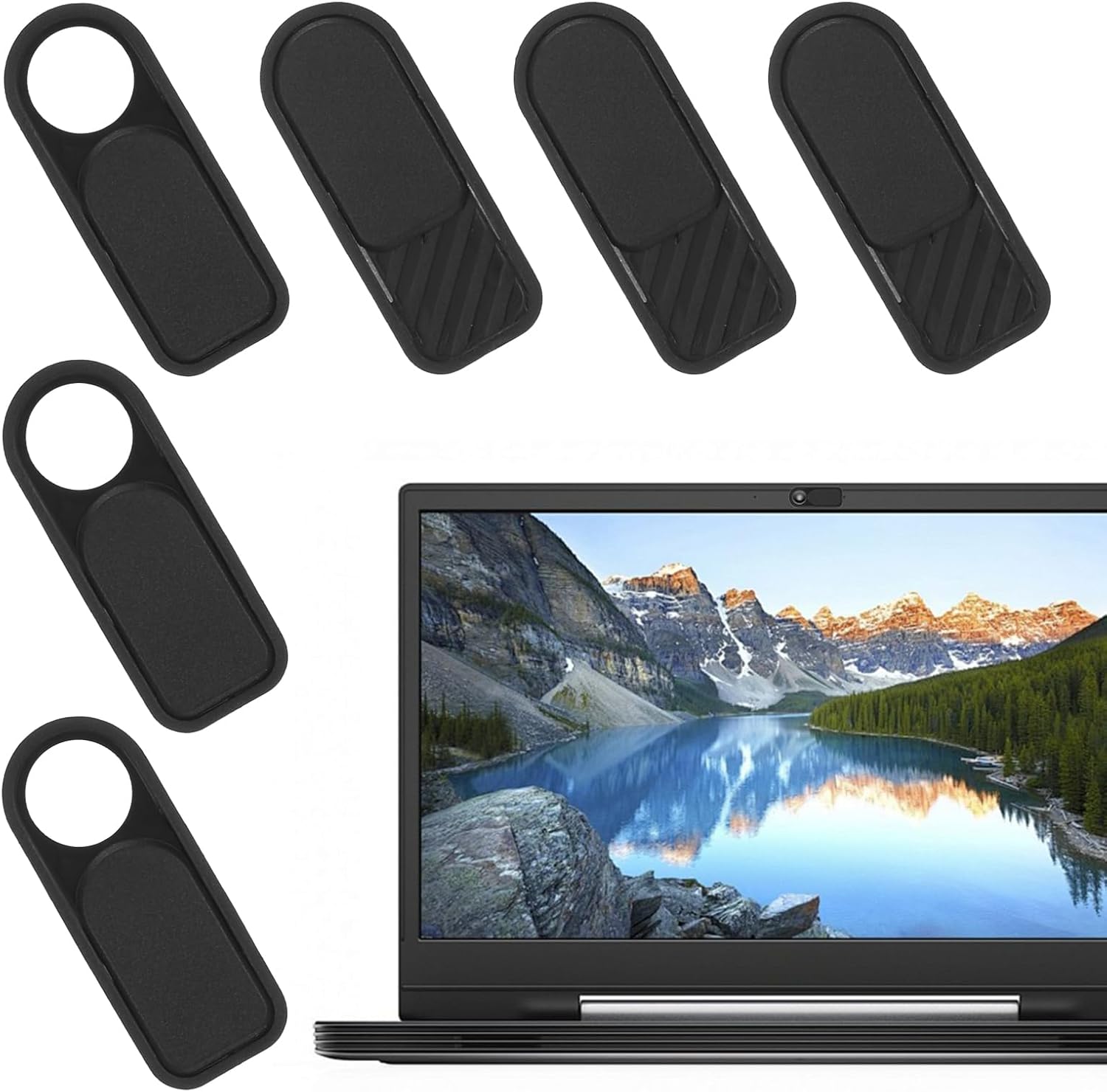 Bewudy 6 PCS Laptop Camera Cover Slide, Ultra Thin Webcam Cover for Laptop, Computer, Tablet, Phone, Interior Cabin Camera, Web Cam Blocker Protect Your Privacy Bewudy 6 PCS Laptop Camera Cover Slide, Ultra Thin Webcam Cover for Laptop, Computer, Tablet, Phone, Interior Cabin Camera, Web Cam Blocker Protect Your Privacy