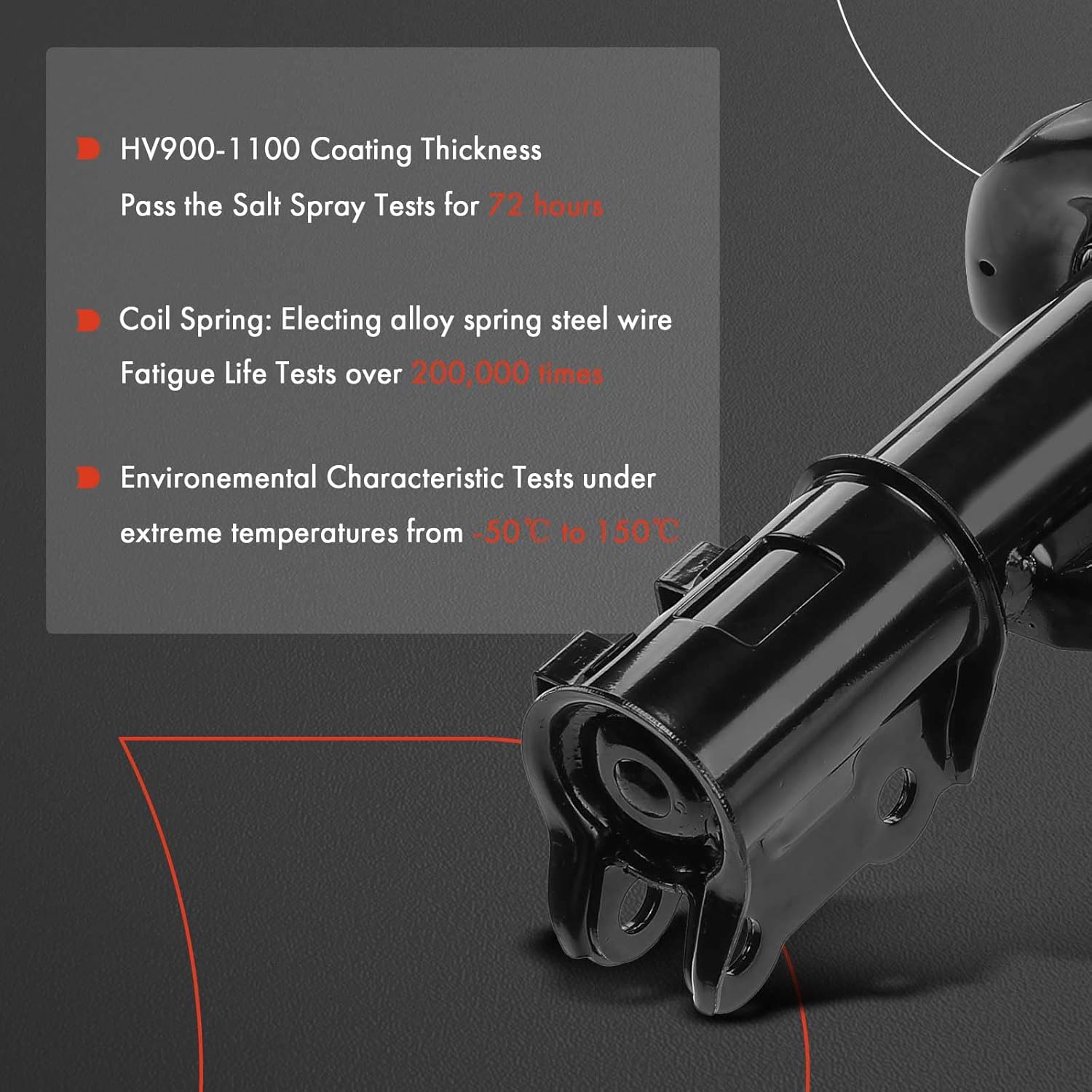 A-Premium Front Complete Strut & Coil Spring Assembly Compatible with Kia Forte 2010-2013 Sedan, Forte5 2012-2013, Forte Koup 2010-2013, 2-PC Set