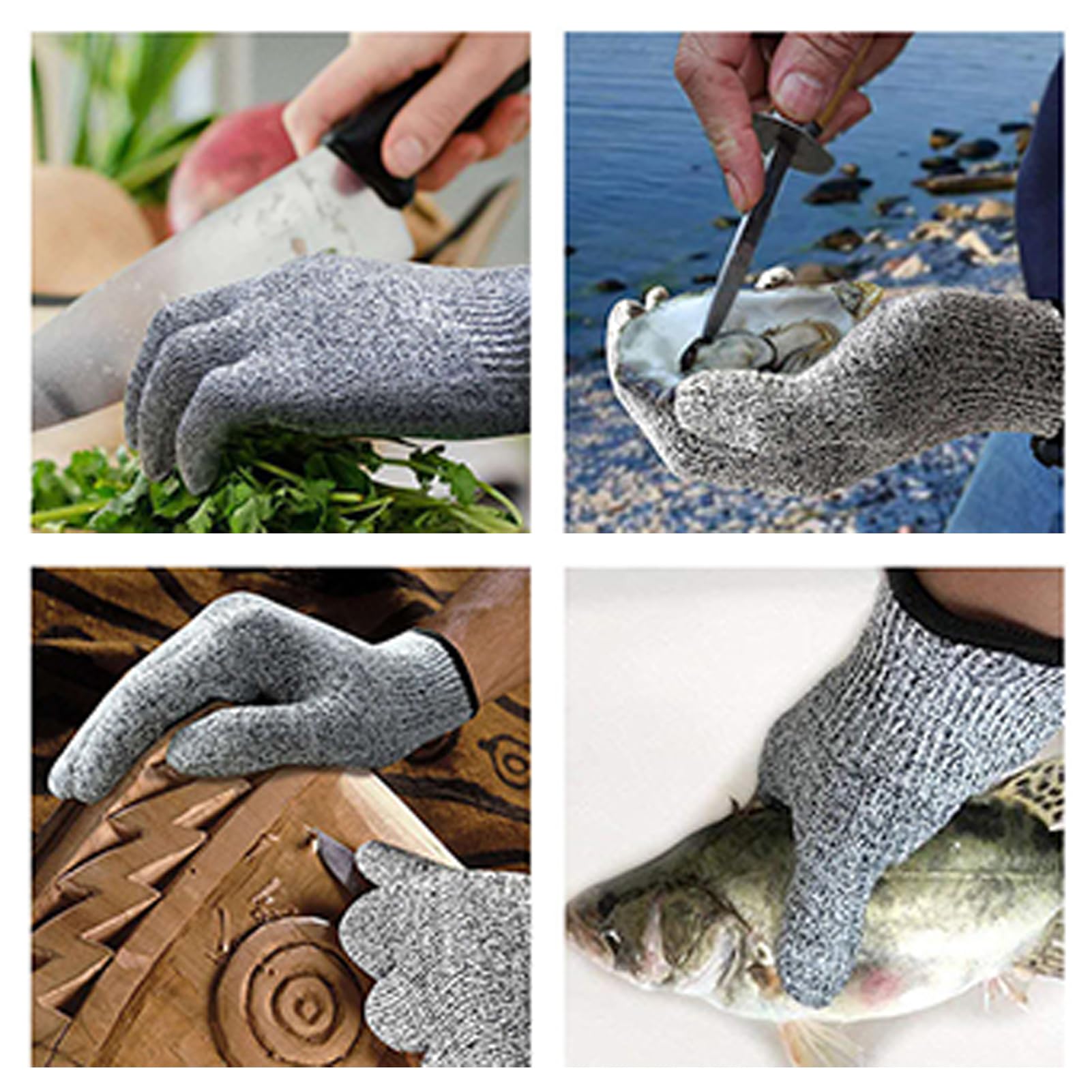 Update International Cut Resistant Glove, Large — Pack of 3