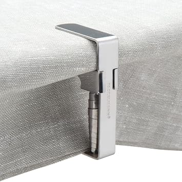 Fackelmann 61503 Professional Table Cloth Clips Set Professional 4Piece of Stainless Steel