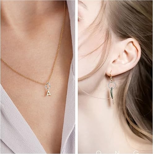 Vista 119 de Aylifu 200 anillos de metal divididos, anillos de salto de doble bucle chapados en níquel de 0.63 pulgadas, pequeños anillos de llavero de cristal