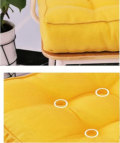 Miniatura 6 de ZZenSmot Cojín cuadrado moderno de algodón y lino para yoga, cojín de asiento cómodo de tatami para patio, cocina, oficina, rincones de lectura,