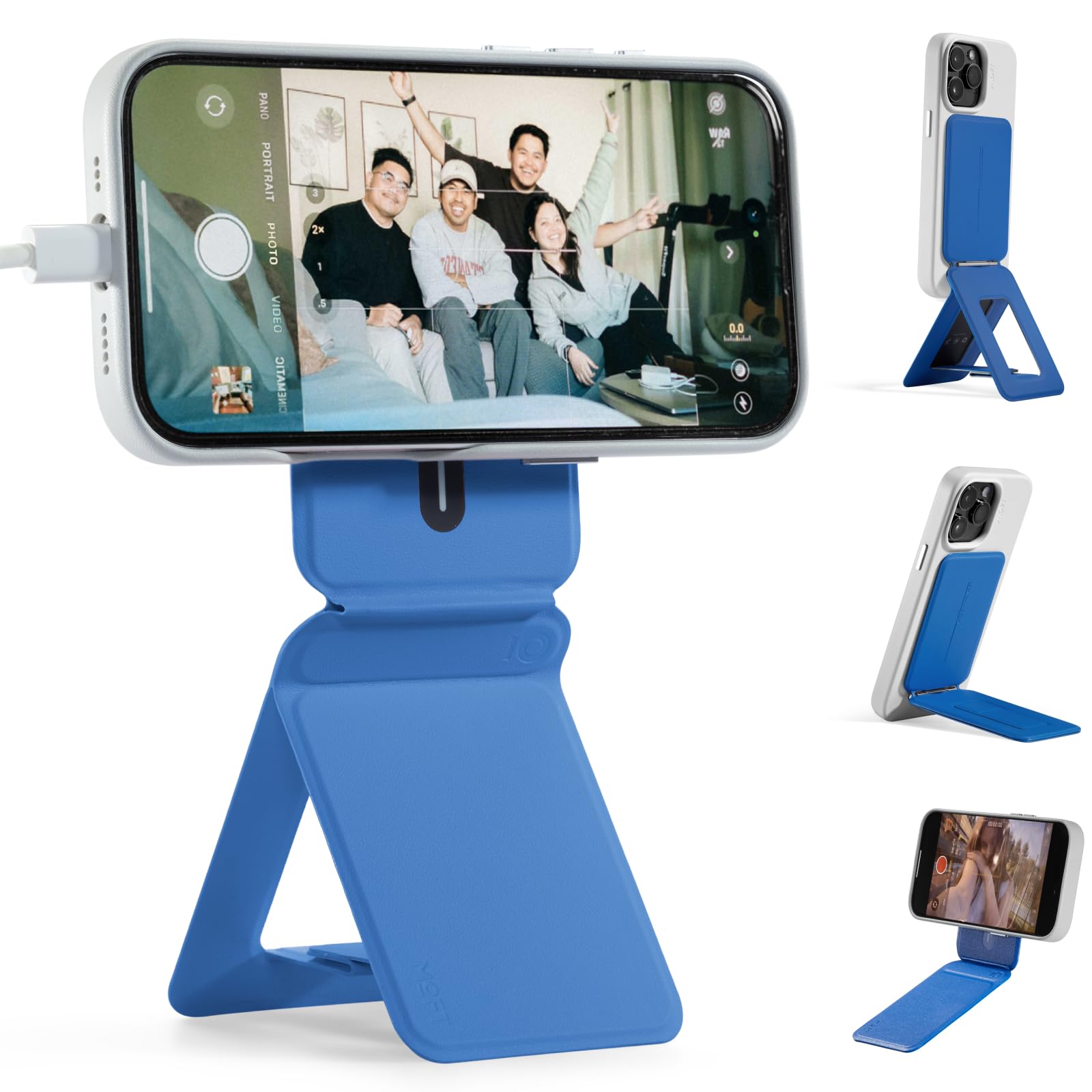 MOFT Phone Tripod Stand for iPhone 17/16/15/14/13/12, Angle Adjustment & Strong Magnetic Phone Stand, Invisible Selfie Stick Tripod, Perfect for Travel,Photography&Vlogging, Blush