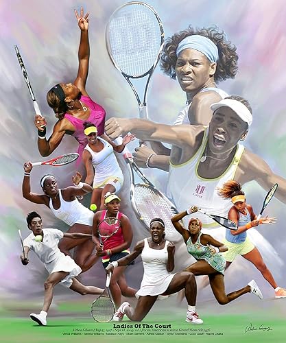 Wishum Gregory, Ladies of the Court - Póster impreso artístico, tamaño del papel 20 x 16 pulgadas, tamaño de la imagen 20 x 16 pulgadas (2612)