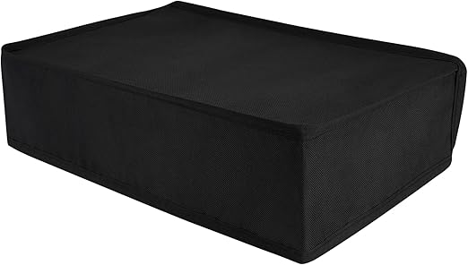 PlayVital Horizontal Dust Cover for ps5 Slim Disc Edition(The New Smaller Design), Nylon Dust Proof Protector Waterproof Cover Sleeve for ps5 Slim Console - Black