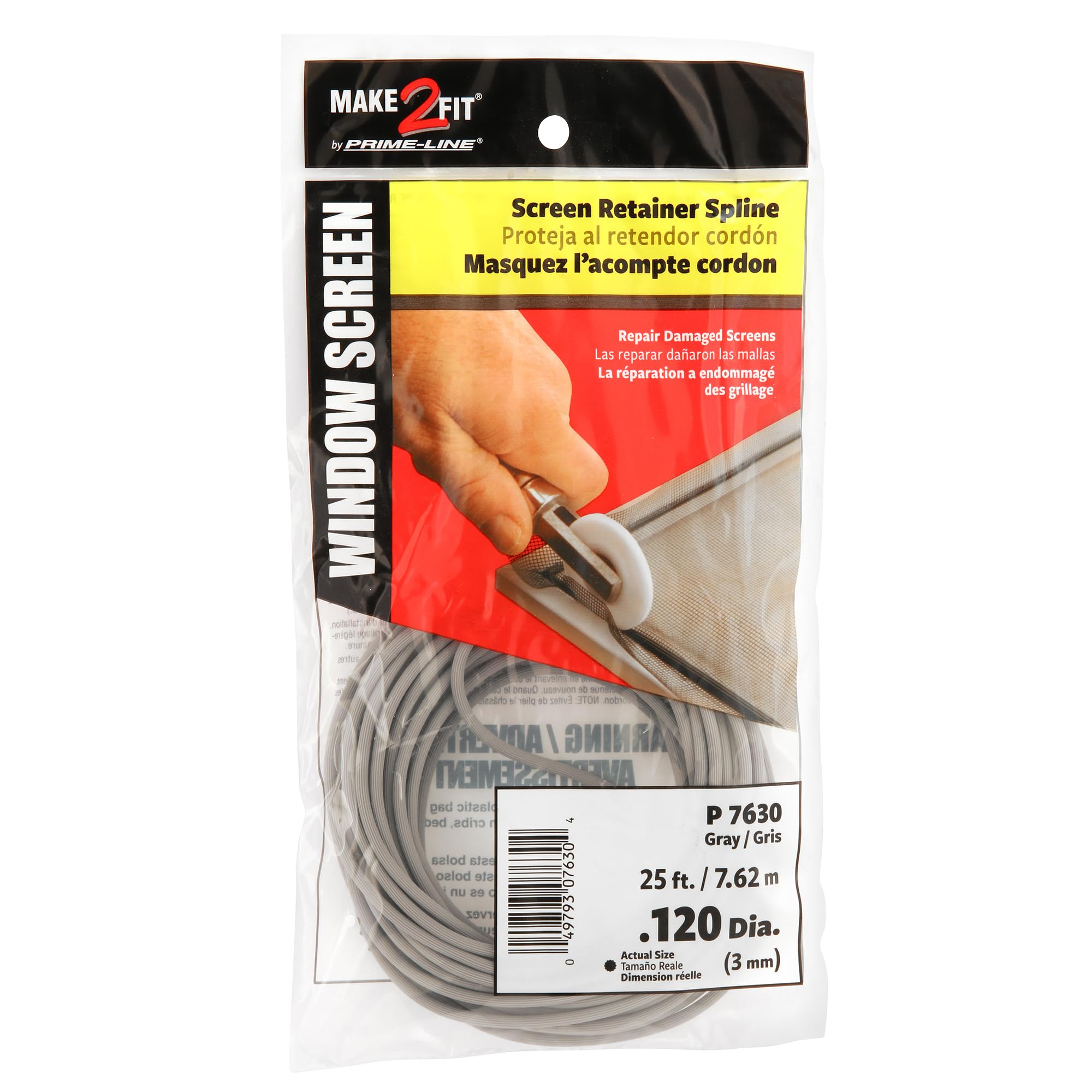 Window Screen Splines - Durable Vinyl, 25ft -1 Window Screen Splines - Durable Vinyl, 25ft -1