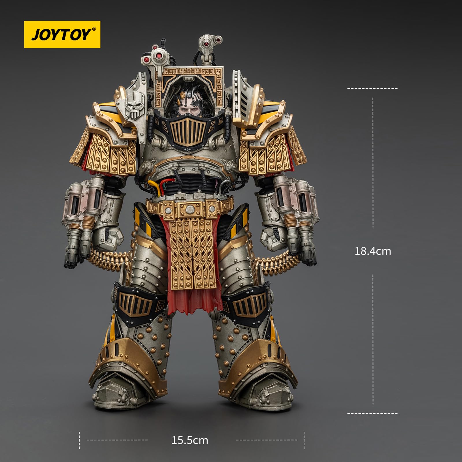JoyToy Warhammer 40k Guerreros de Hierro Perturabo, Primarca de la lVª Legión, figura de acción a escala 1/18, colección que combina valor y diversión de juego