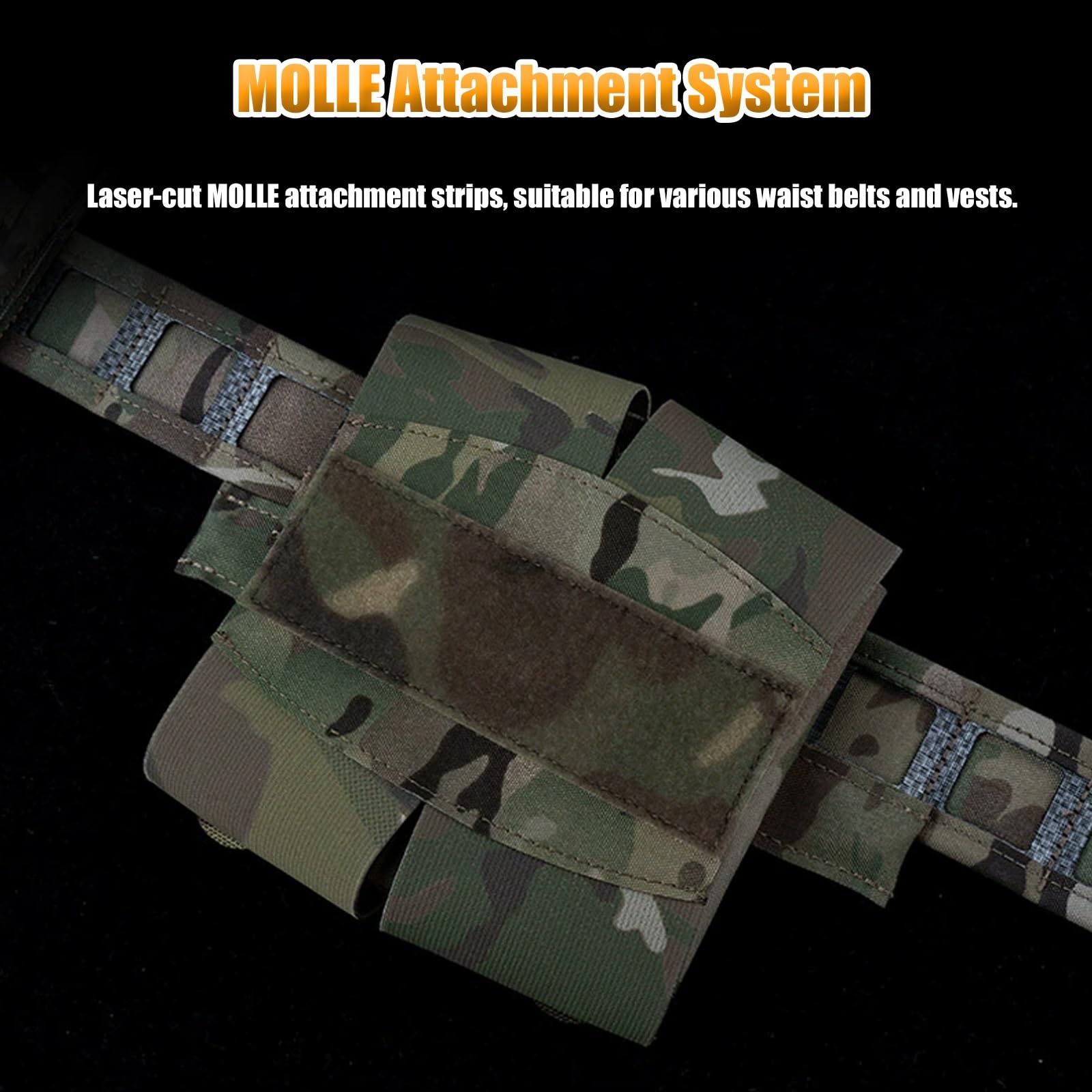 Trousse de Premiers Secours Grand Format, Kit Médical EDC, Pochette Tactique IFAK, pour Ceinture Molle, Sac Banane Équipement pour Airsoft Chasse et Randonnée.