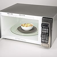 Vista 3 de PrepSolutions Multialfombrilla compacta para microondas, 9.5 pulgadas, gris – Protector de salpicaduras de alimentos para microondas y salvamanteles