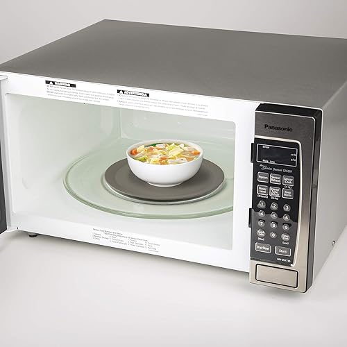 Miniatura 3 de PrepSolutions Multialfombrilla compacta para microondas, 9.5 pulgadas, gris Protector de salpicaduras de alimentos para microondas y salvamanteles