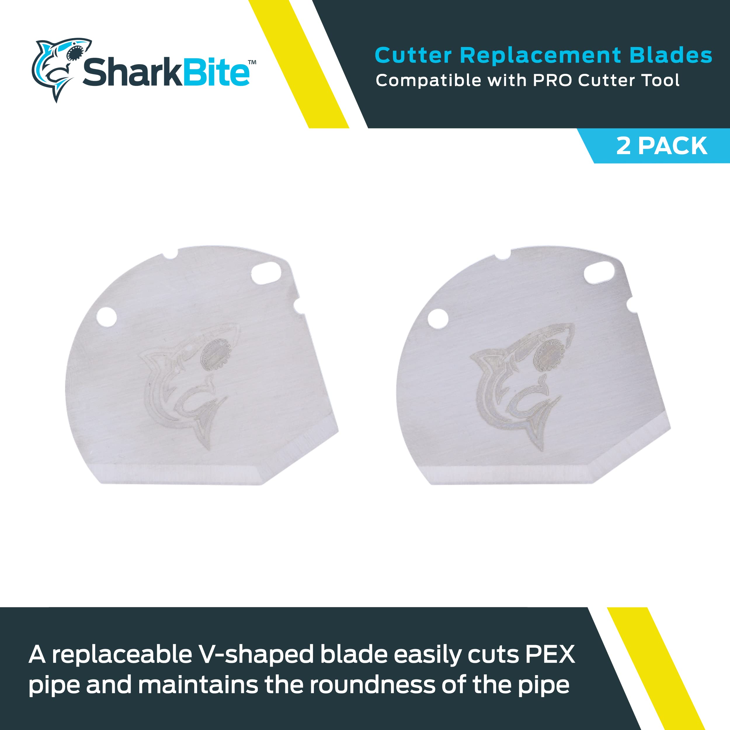 SharkBite 25882 Cuchillas de Repuesto Pro Cutter, Plata