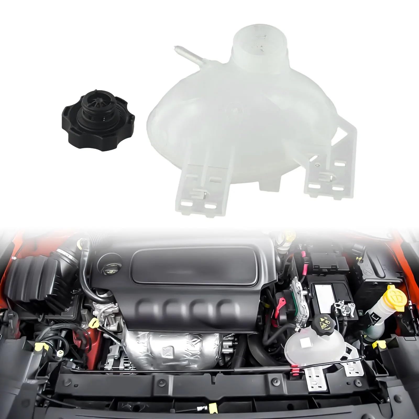 Refrigerante Vaschetta Compatibile Con Jeep Per Compass 2017-2022 68289857AA 68327756AA 53331946 Serbatoio Liquido Di Raffreddamento Radiatore Motore Serbatoio Espansione