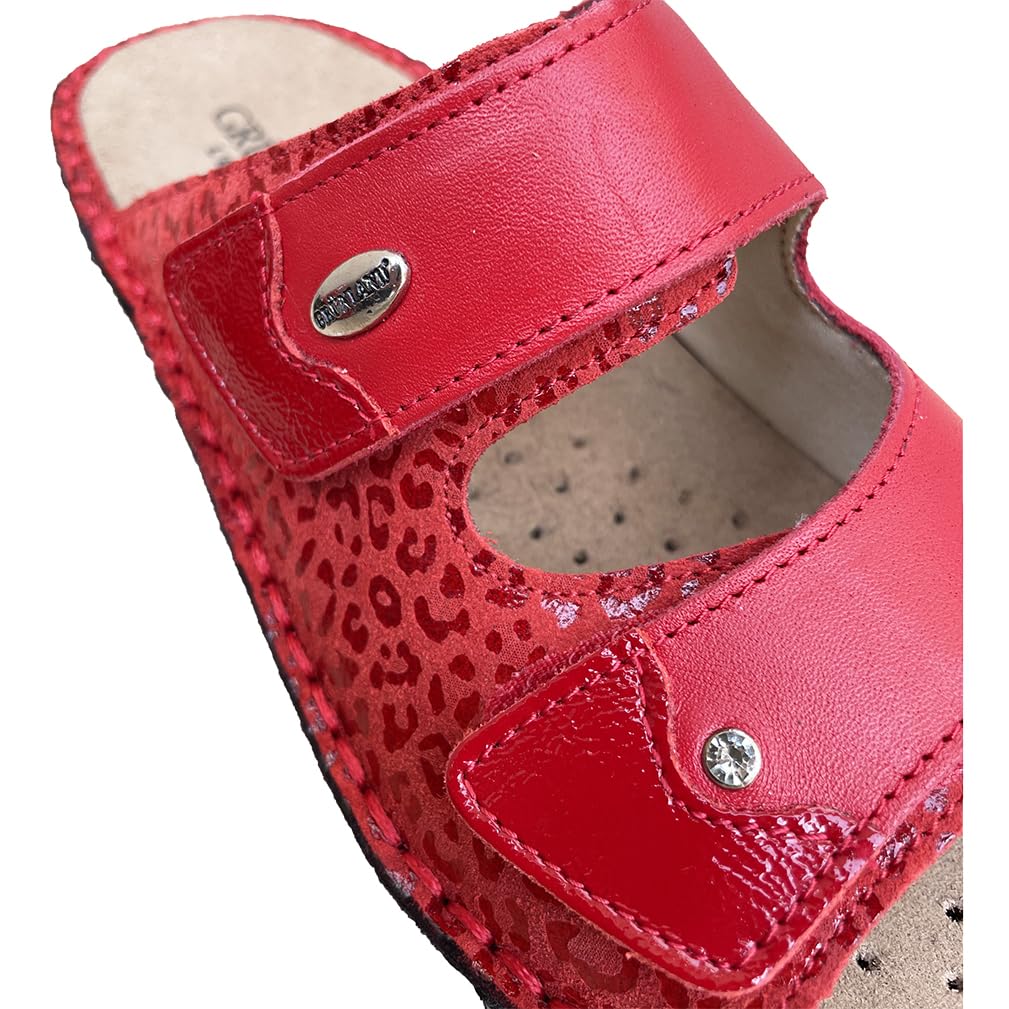 GRUNLAND ciabatte Comfort DONNA regolabili con strappi e plantare estraibile prodotte in italia modello 2025 con decoro