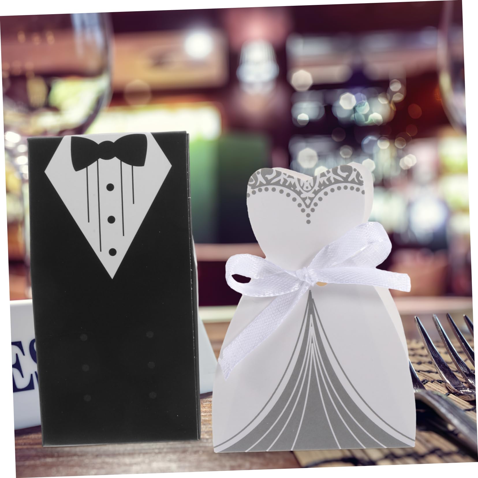 Scatola Regalo Matrimonio Romantica in Cartone 100 Pezzi