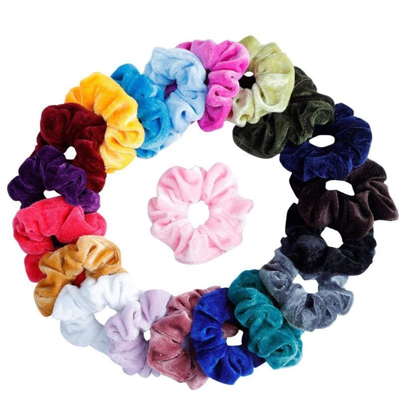 Scrunchies haarelastiekjes, fluweel, haaraccessoires, voor vrouwen, klassieke elastische zachte touwen, paardenstaarthouder, sterke grip