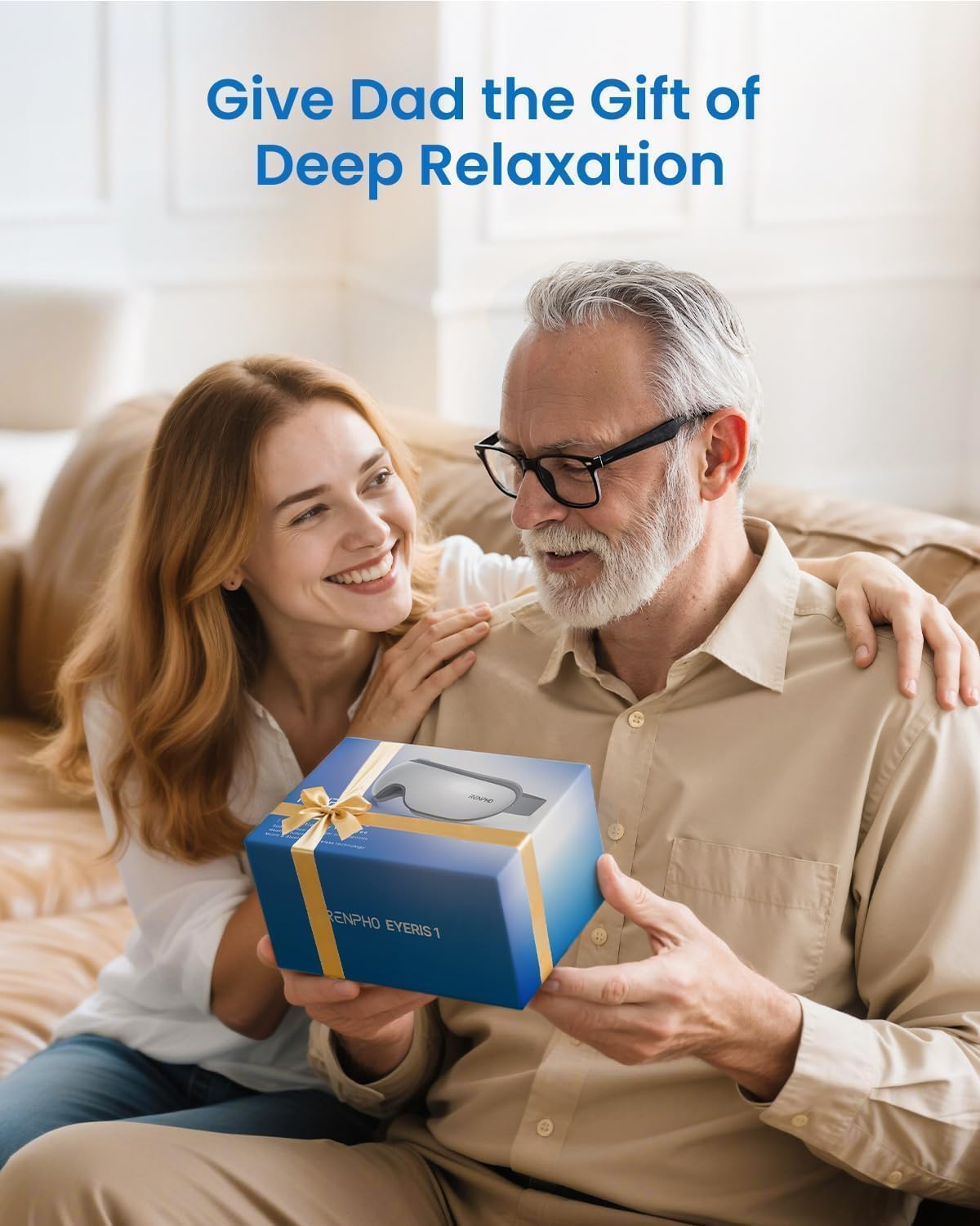 RENPHO Eye Massager with Heat, Mothers Day Birthday Gifts for Mom Women Men Her, FSA Eligible HSA Eye Mask for Migraine Relief,Sleep Mask for Dry Eyes Relax, Reduce Strain for Men Dad Eyeris 1