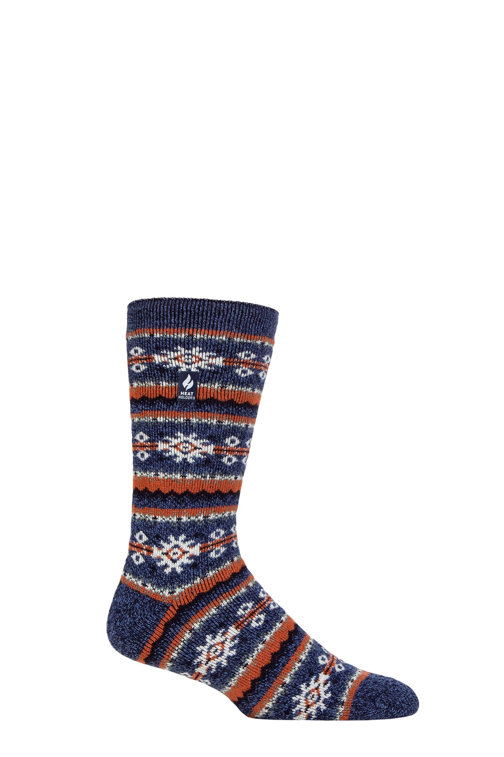 HEAT HOLDERS SOCKSHOP Mens Socks - Nordic Soul Warming Warm Cosy Thermal Socks 1 Pair Size 6-11 Nordic Denim