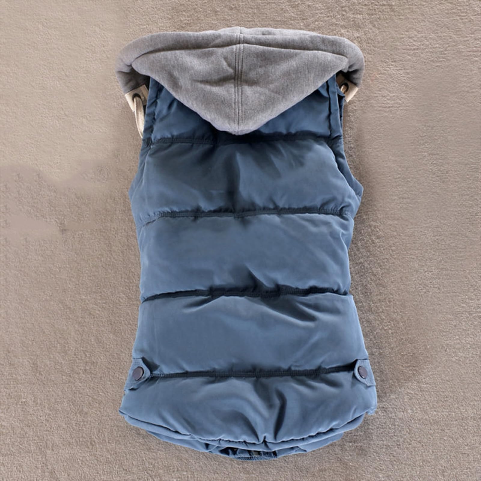 Gilet invernale imbottito e caldo da donna con cappuccio, tasche foderate e coulisse – ideale per un look casual in autunno e inverno