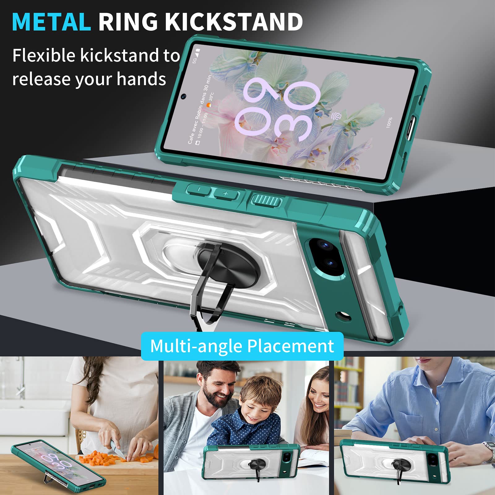 Funda Para Google Pixel 6a Con Protector De Pantalla