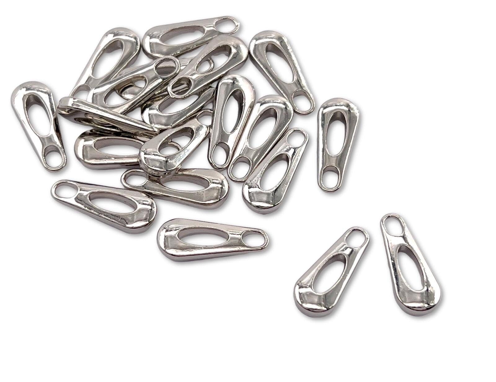 Amazon | 「引手06」 40個入 ファスナー 引き手 金具 06番 しずく形