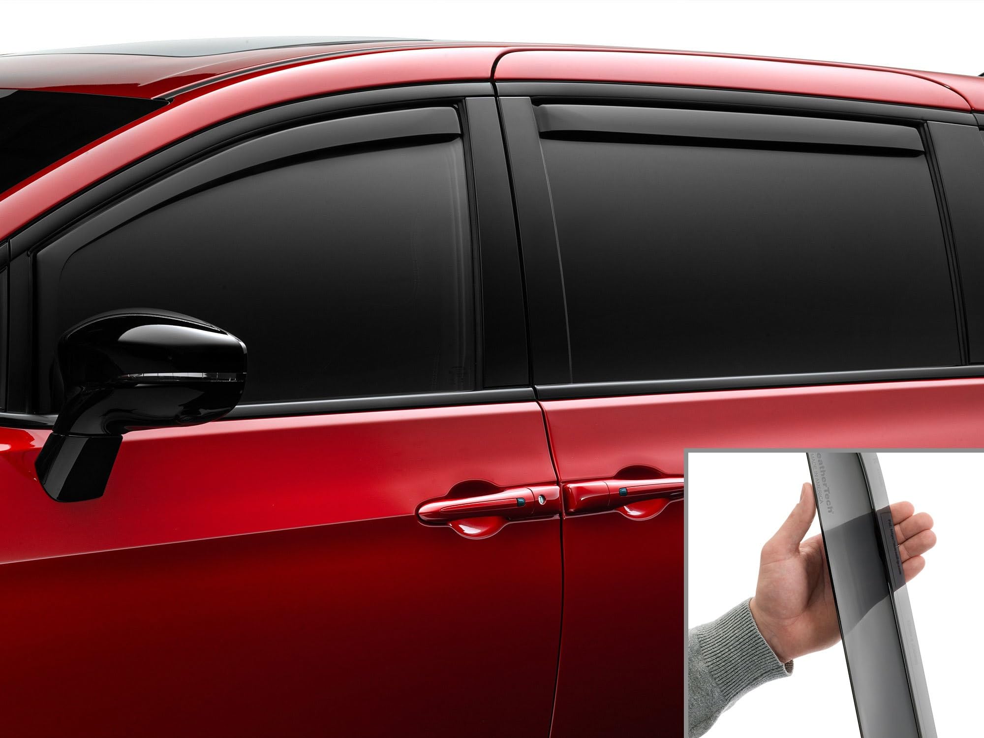 Amazon.com: WeatherTech Custom Fit Side Window Deflectors for