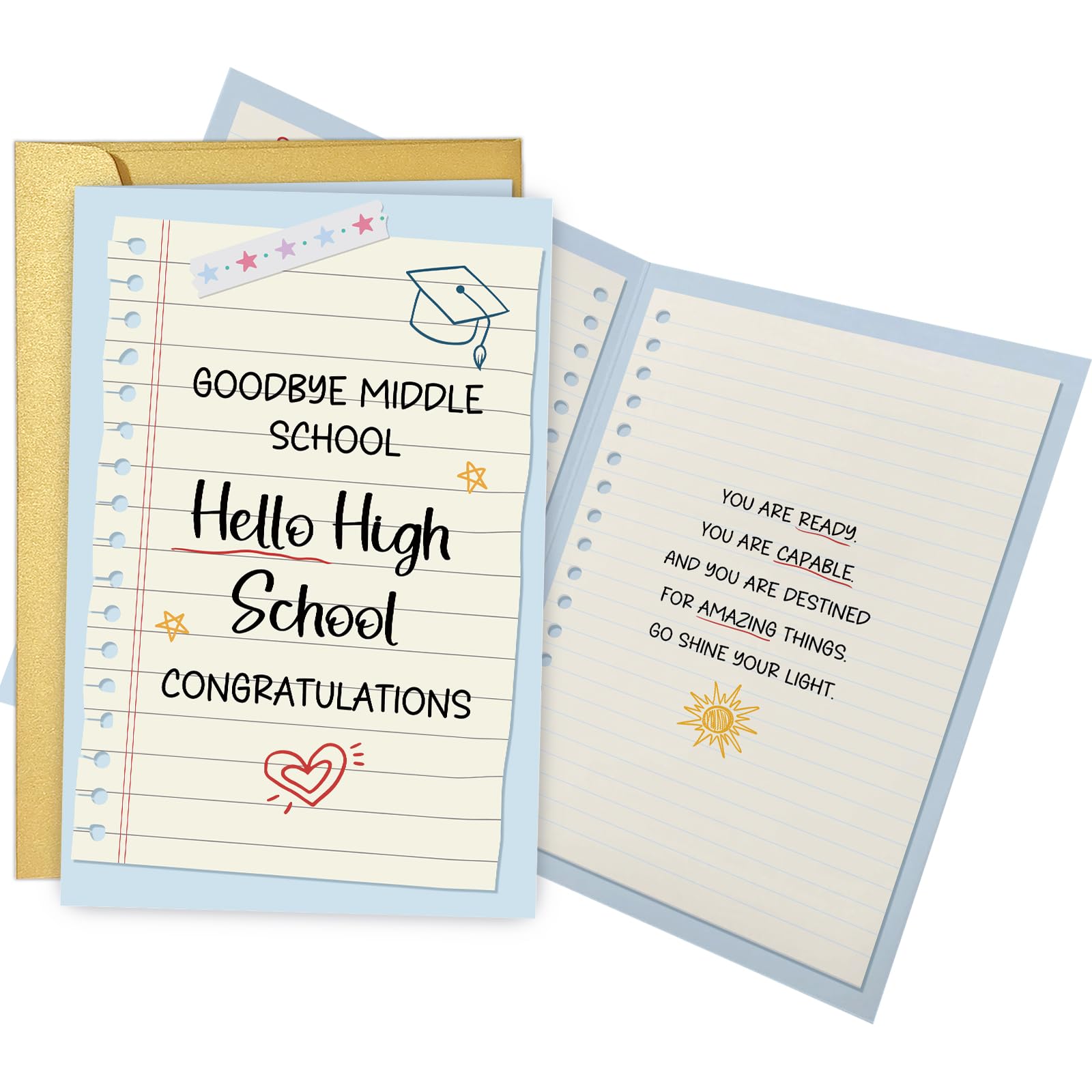 eighth grade graduation cards Obbyidk Middle School Card Gift, Congratulations for Eighth-grade Student, 8th Graduation Gift Idea for Boy Girl, Hello High School : Office Products SLAB CONDITION:NM (9.5) - VERY MINOR SHELF-WEAR Double Masters Celebrate an important milestone MTG / Lorwyn Eclipsed