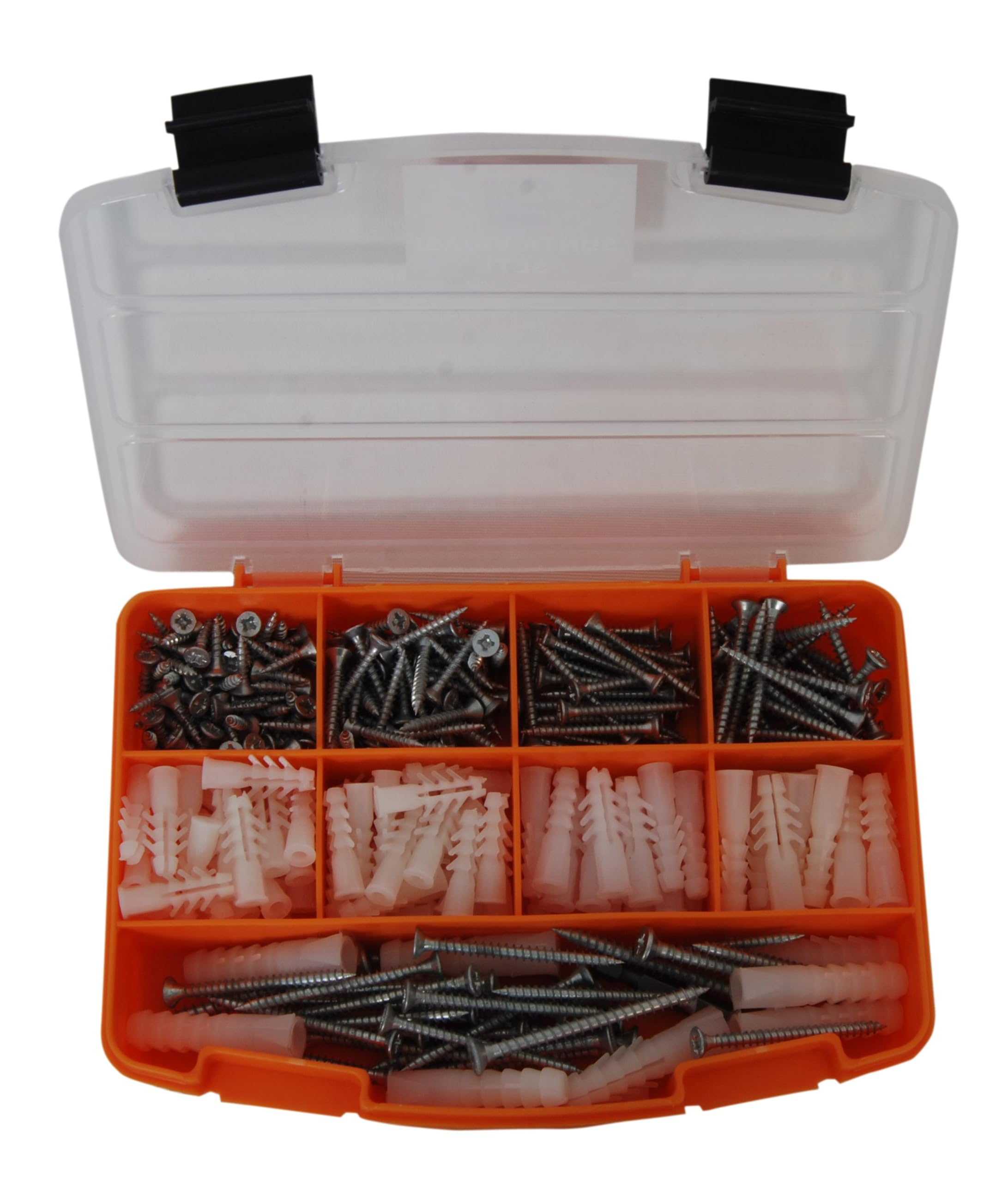 Netzerkoz All Essential Fasteners 320Parça 12 Çeşit Vida Seti, Dübelli Sunta Vidası Seti,matkap Ucu Bits Uç Ve Takım Çantası