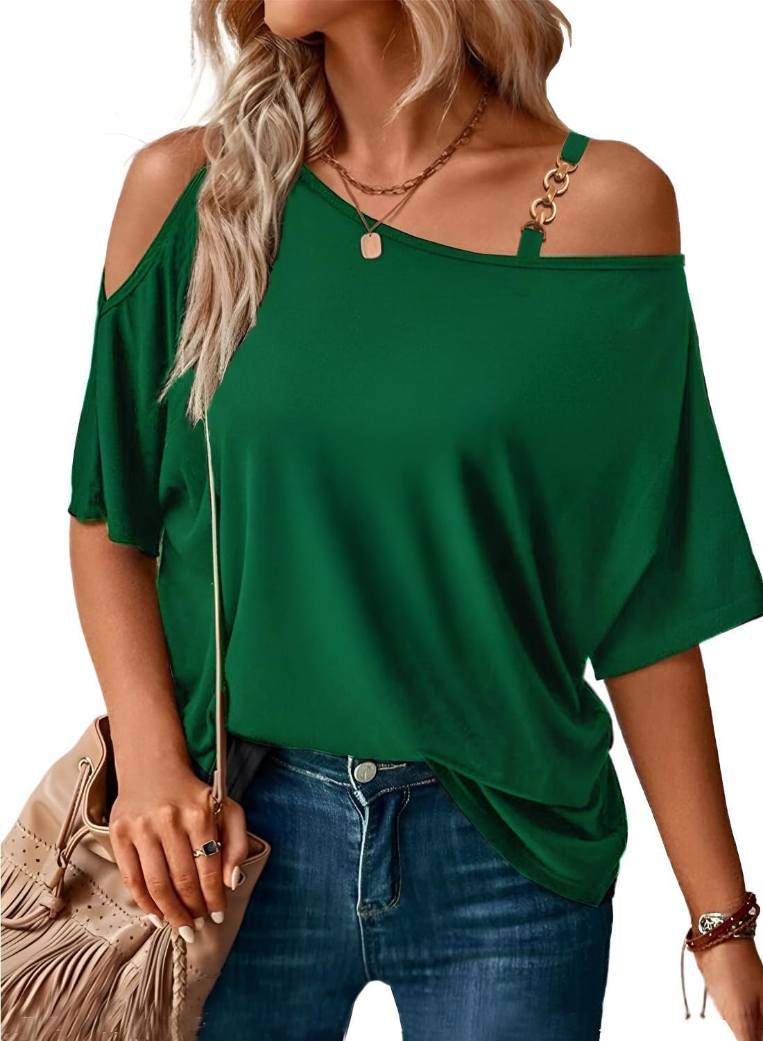 LEIYEE Womens Summer Black Cold Off Shoulder Tops 2026 Sexy Casual Cute Short Sleeve Loose Fit T Shirts Blouse