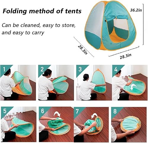 Miniatura 9 de Tienda de campaña desplegable para niños, juego de campamento con tienda de campaña, con juguetes, 21 piezas, para niñas y niños, plegable, para