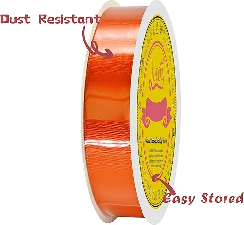 Miniatura 1088 de Cinta de satén verde esmeralda de doble cara de 1-1/2 pulgadas x 50 yardas, cinta de poliéster verde esmeralda para envolver regalos, muy adecuada