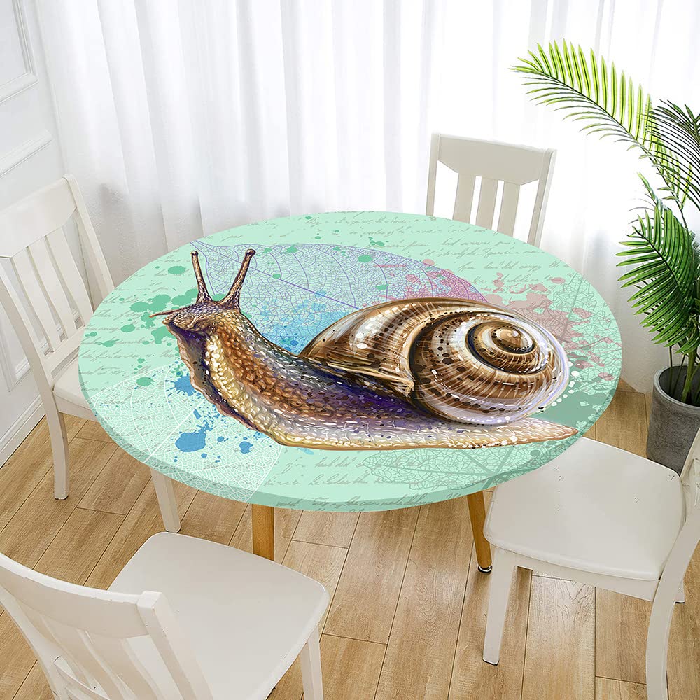 Morbuy Nappe Ronde Élastique Imperméable, 3D Fleur De Lotus