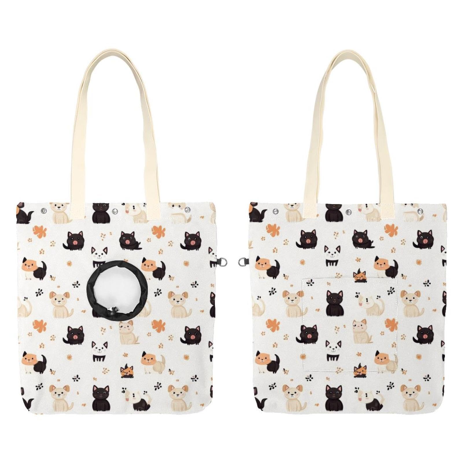 Sac en toile chat pour transporter votre animal en balade urbaine