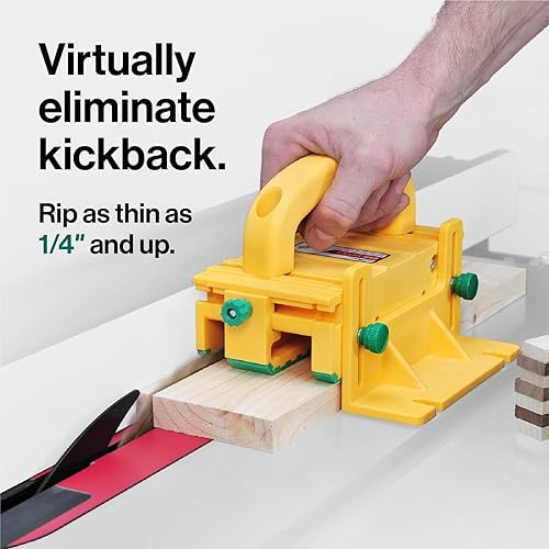 Miniatura 3 de Bloque de empuje Microjig GRR-RIPPER 3D para sierras de mesa, rebajadoras, sierras de banda, y ensambladores