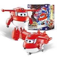 Super Wings Transformable aeroplano Supercharged Jett, altezza circa 12,7 cm